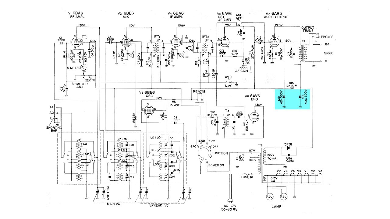 Lafayette HA 63 Receiver electrolytic capacitor replacement