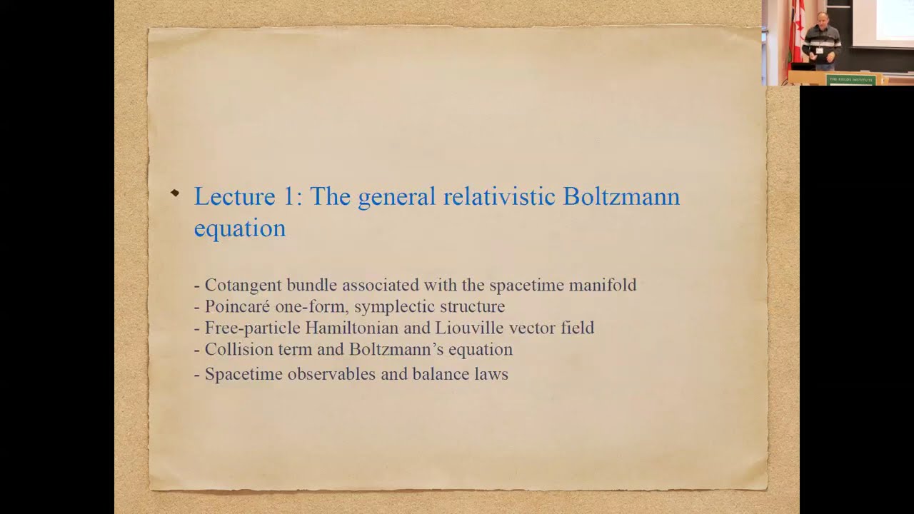 General Relativity Winter School: Lecture 1 (Olivier Sarbach)