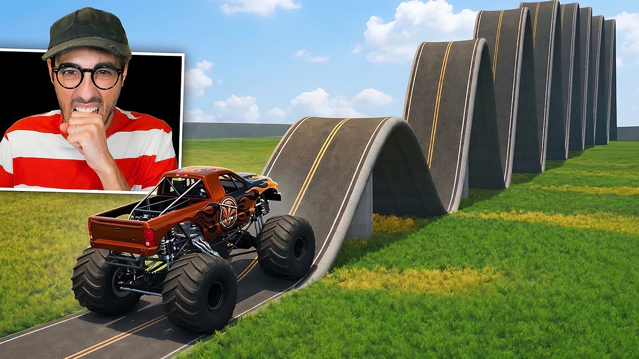 MONSTER TRUCK vs STRADA ONDULATA! - BeamNG Drive