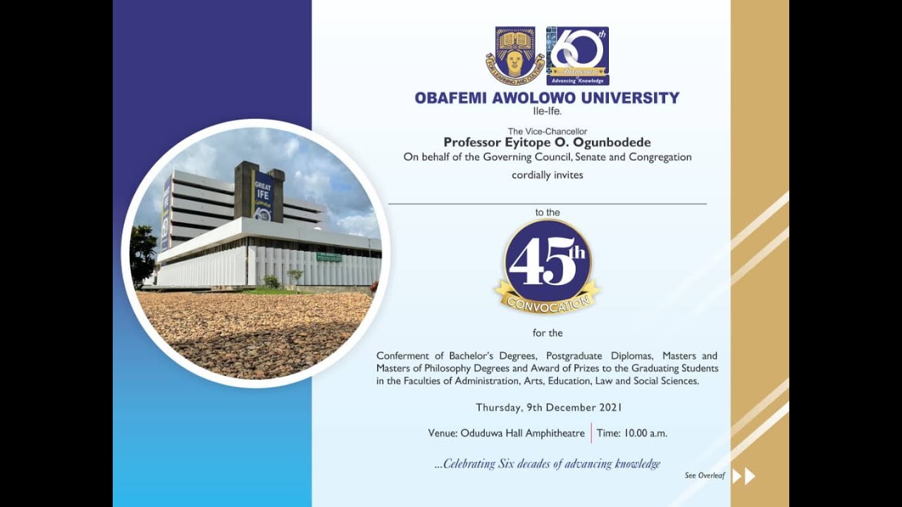 45th Convocation for the Conferment of Bachelor's Degree