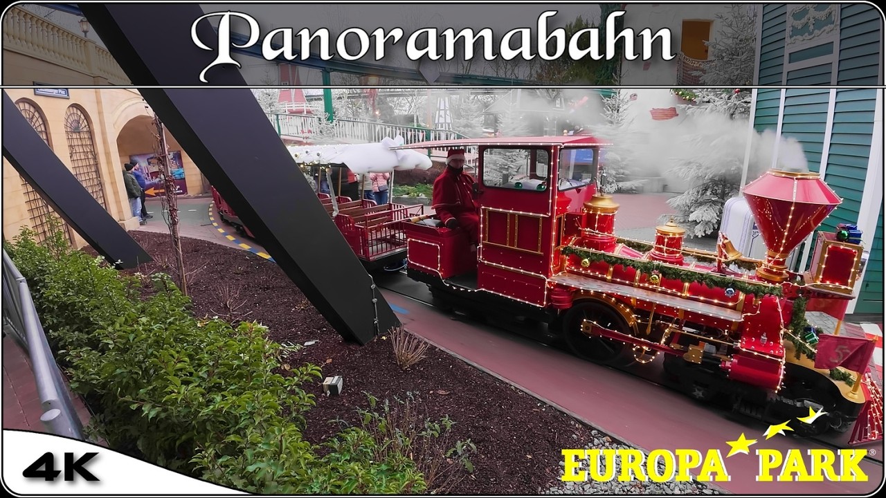 4K | EUROPA PARK - PANORAMABAHN | FULL LOOP | Chance Rides Railway