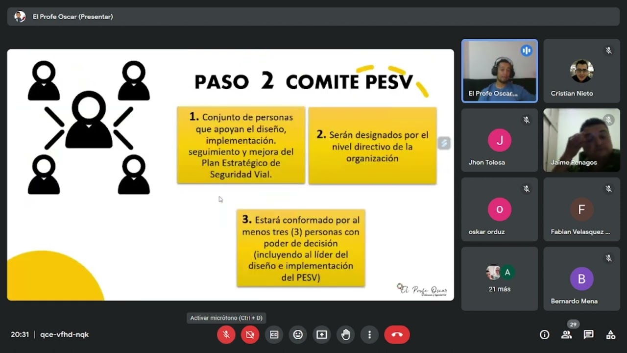 Clase 4: Seminario Taller Pesv/Paso 6 identificacion, Analisis, Valoracion y Tratamiento del Riesgo