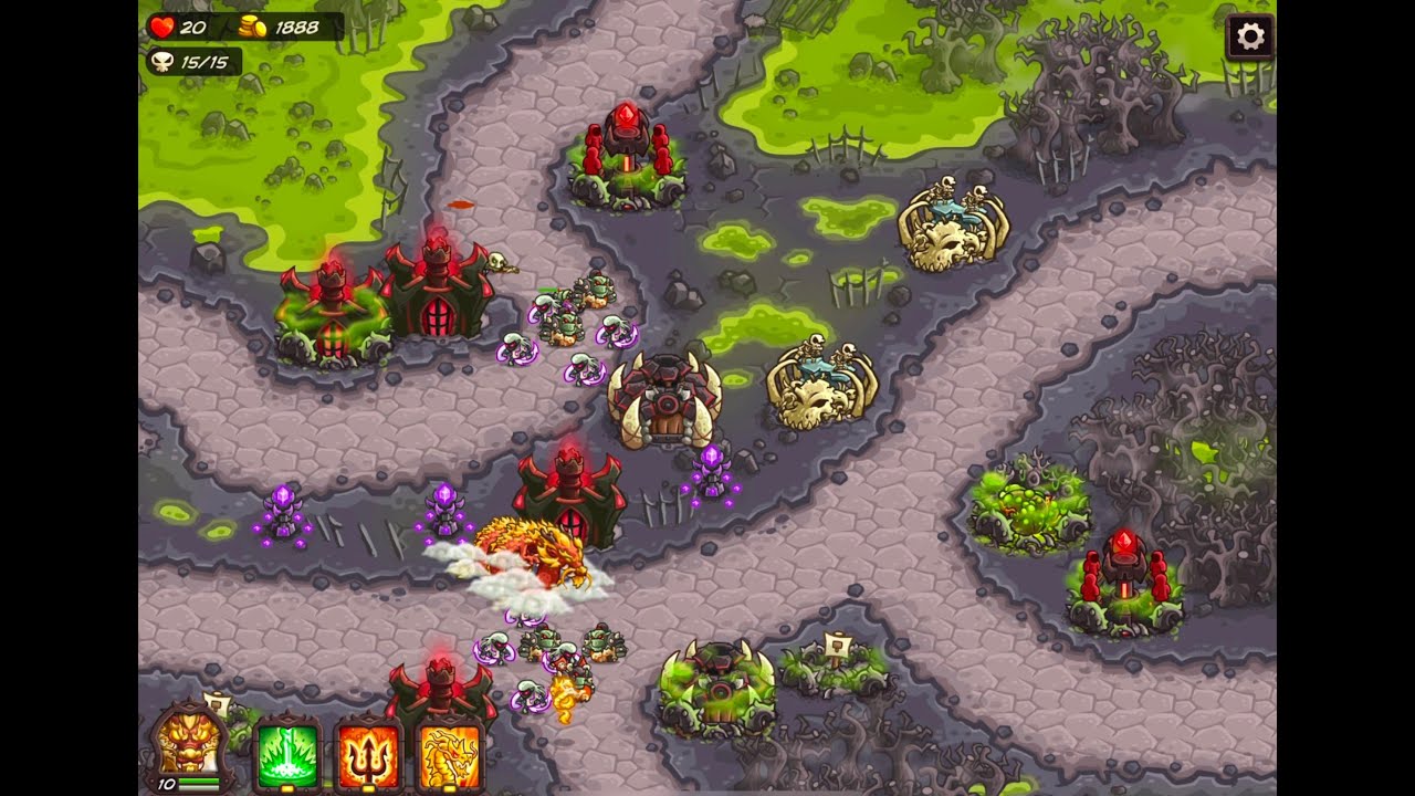 Kingdom Rush Vengeance - A Night in the Swamp - Veteran 3 Stars