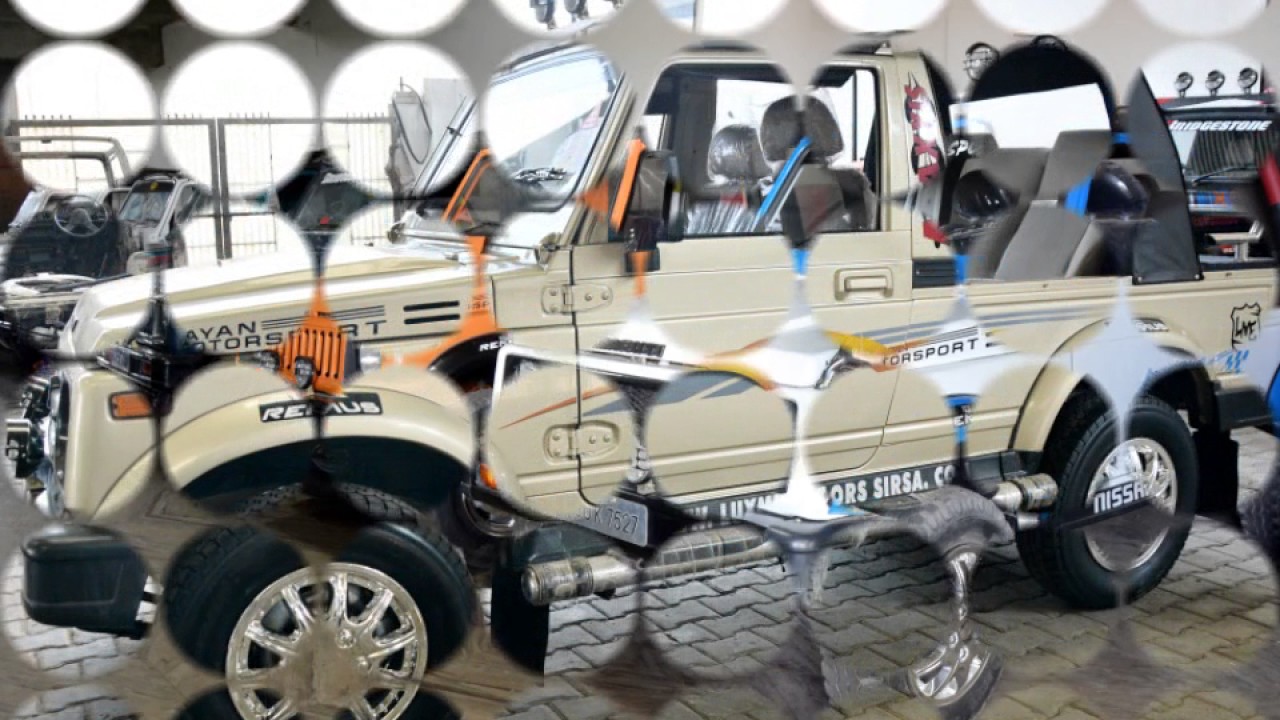 Modified gypsy in luxmi motor garage