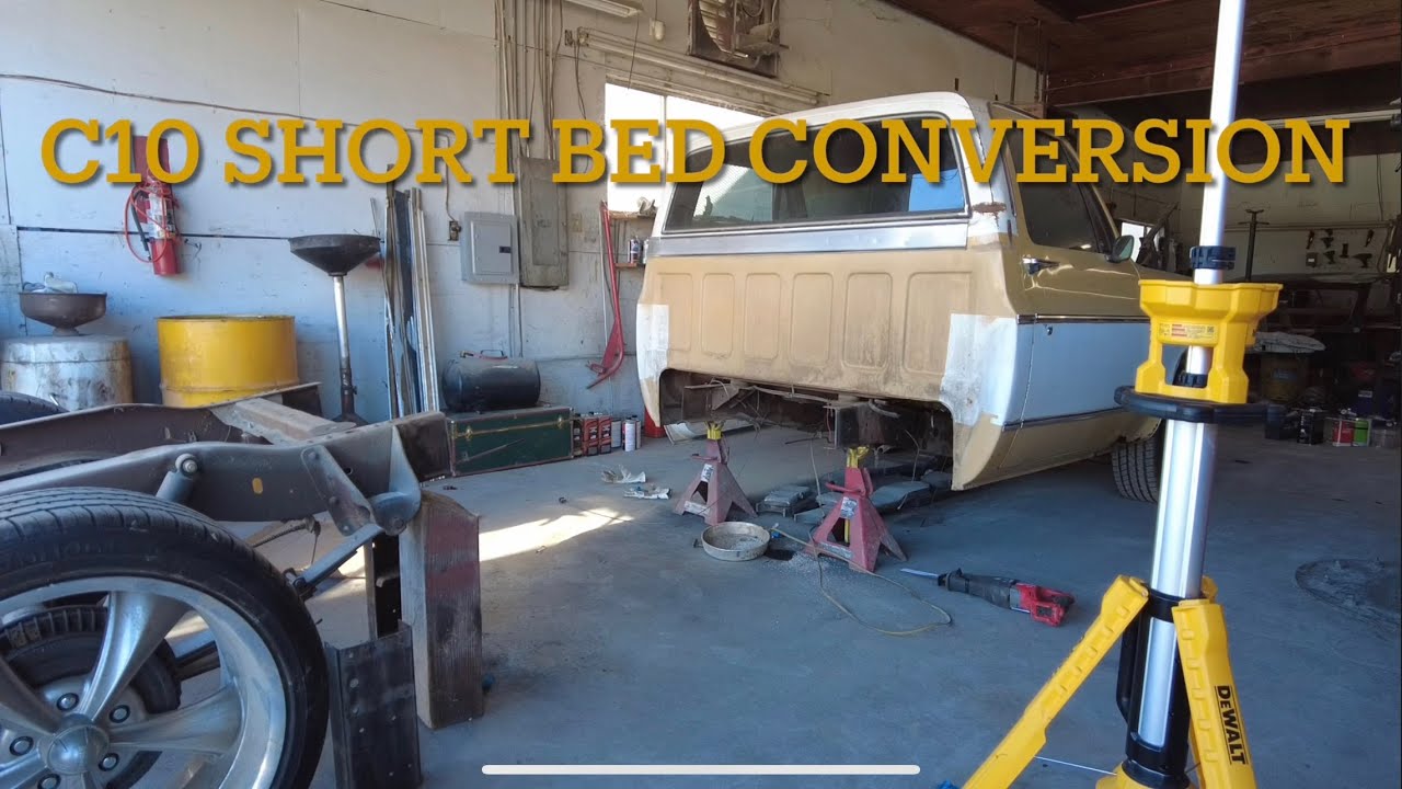 C10 short bed conversion frame chop pt3