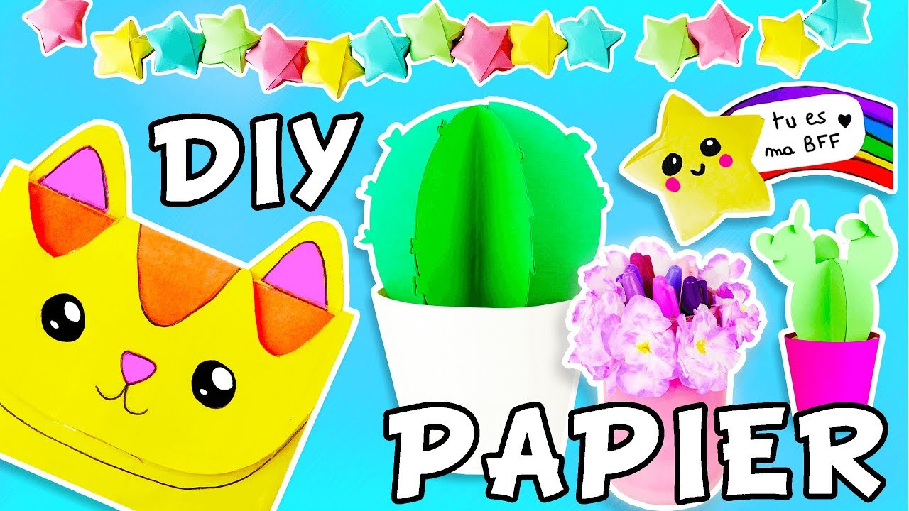 DIY DECOS PAPIER FACILES - VOUS AVEZ TOUT CHEZ VOUS !