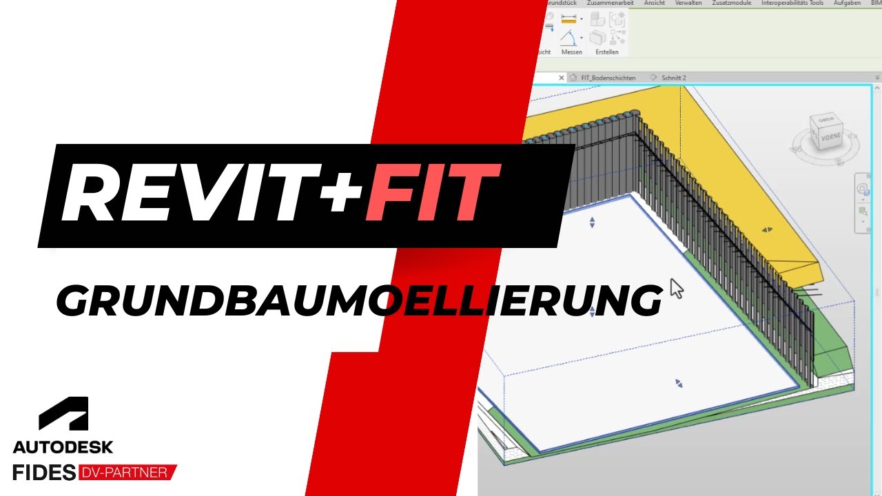 Erstellung von 3D Bodenschichten, Baugrubenmodelle und Auffüllungen in Revit & FIT-Tool