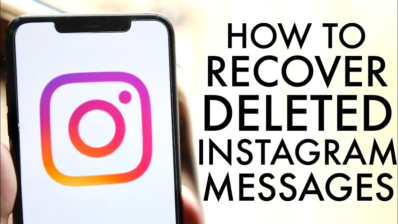 How To Recover Deleted Instagram Messages! (2021)