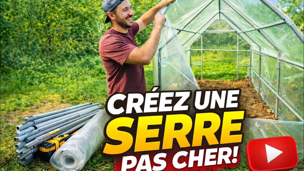 J'ai fabriqué une serre en PVC à petit prix | Tutoriel DIY FACILE et PAS CHER  🌱 - Épisode 1