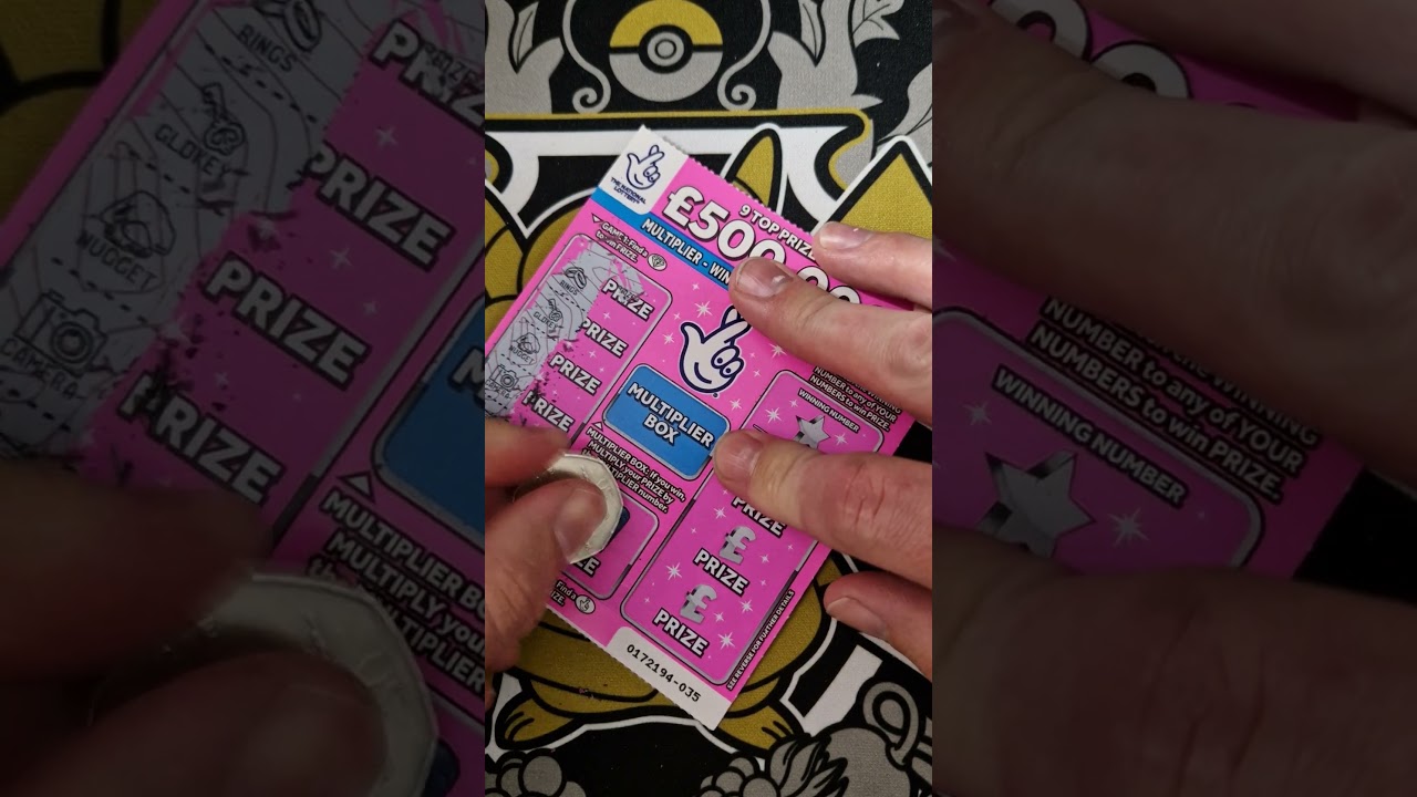 &pound;500,000 Top Prize Scratch Card