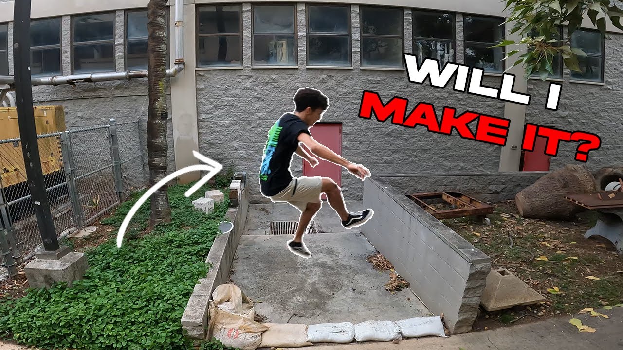 Found a NEW Parkour Spot at UHM (for me at least)!!?? 🌺