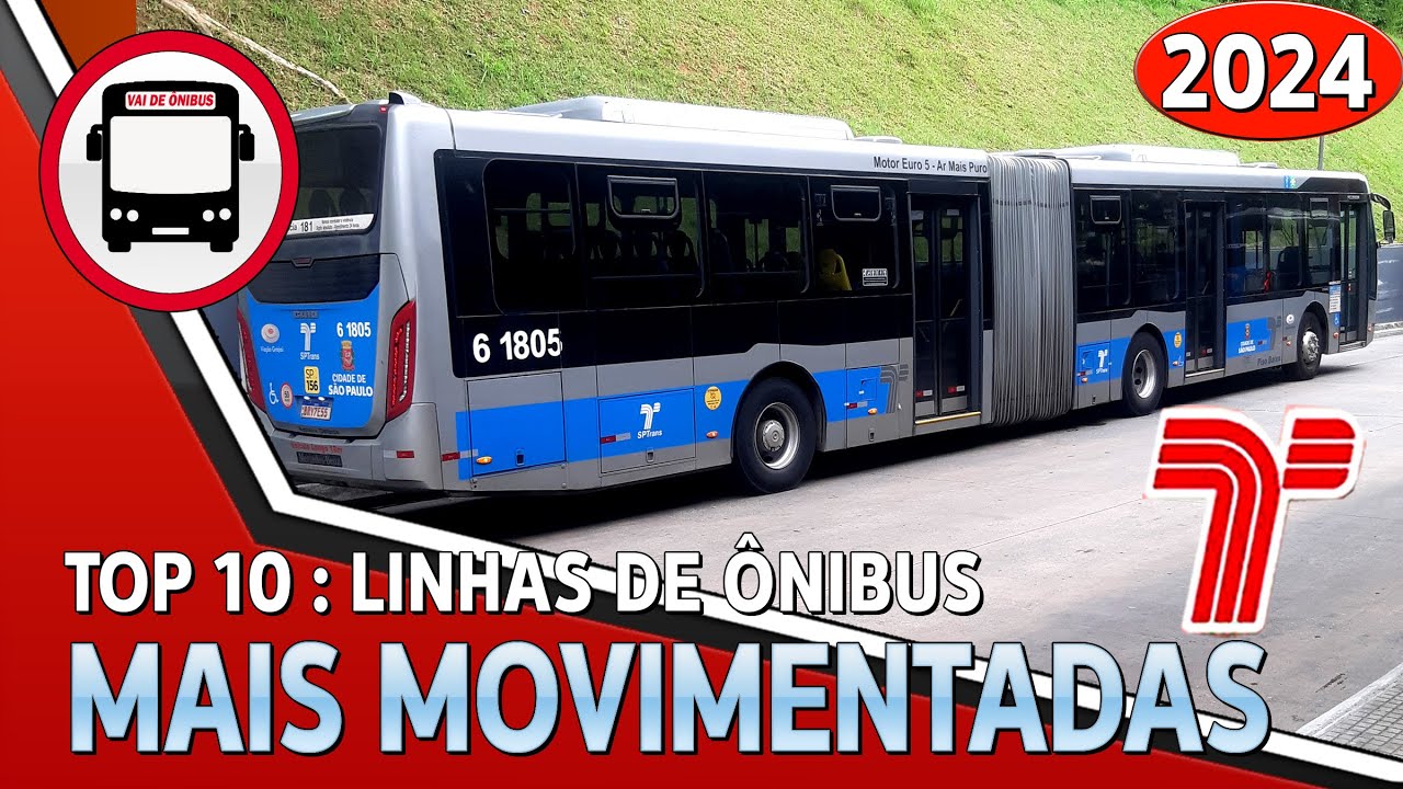 LINHAS DE ÔNIBUS MAIS MOVIMENTADAS DE SÃO PAULO!