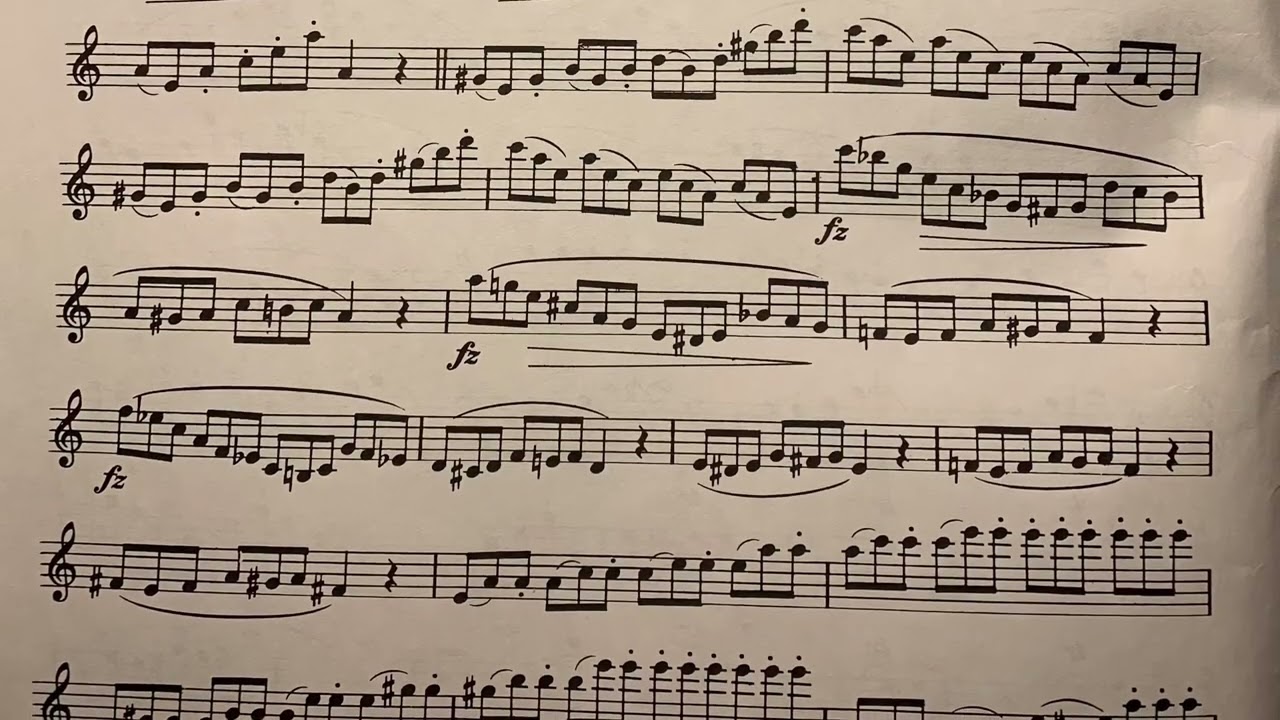 Rubank Selected Studies-Saxophone, A minor pg 4-5