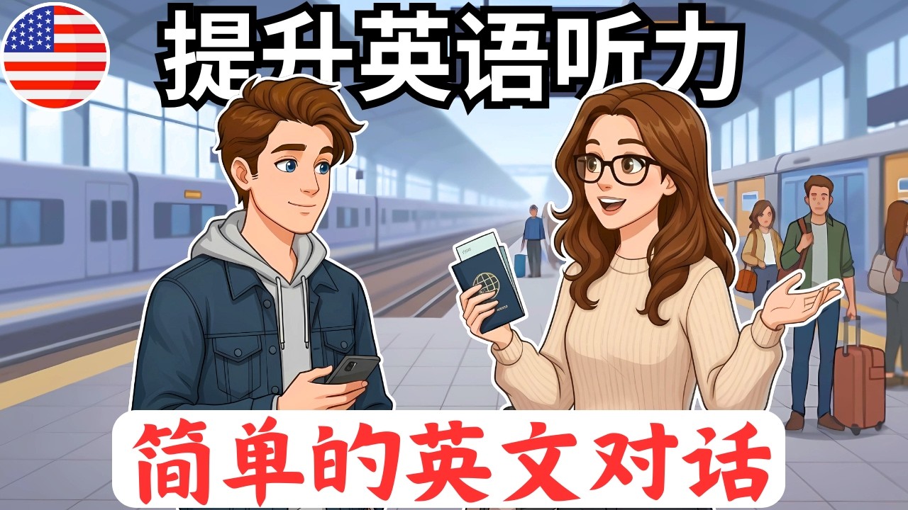 简单的英语对话《在火车站的日常对话》 - 开始理解英语听力，只需完成这个练习