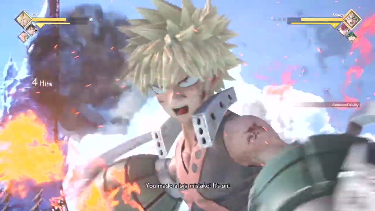 Jump Force - Luffy/Zoro/Sanji vs Midoriya/Bakugo/Todoroki