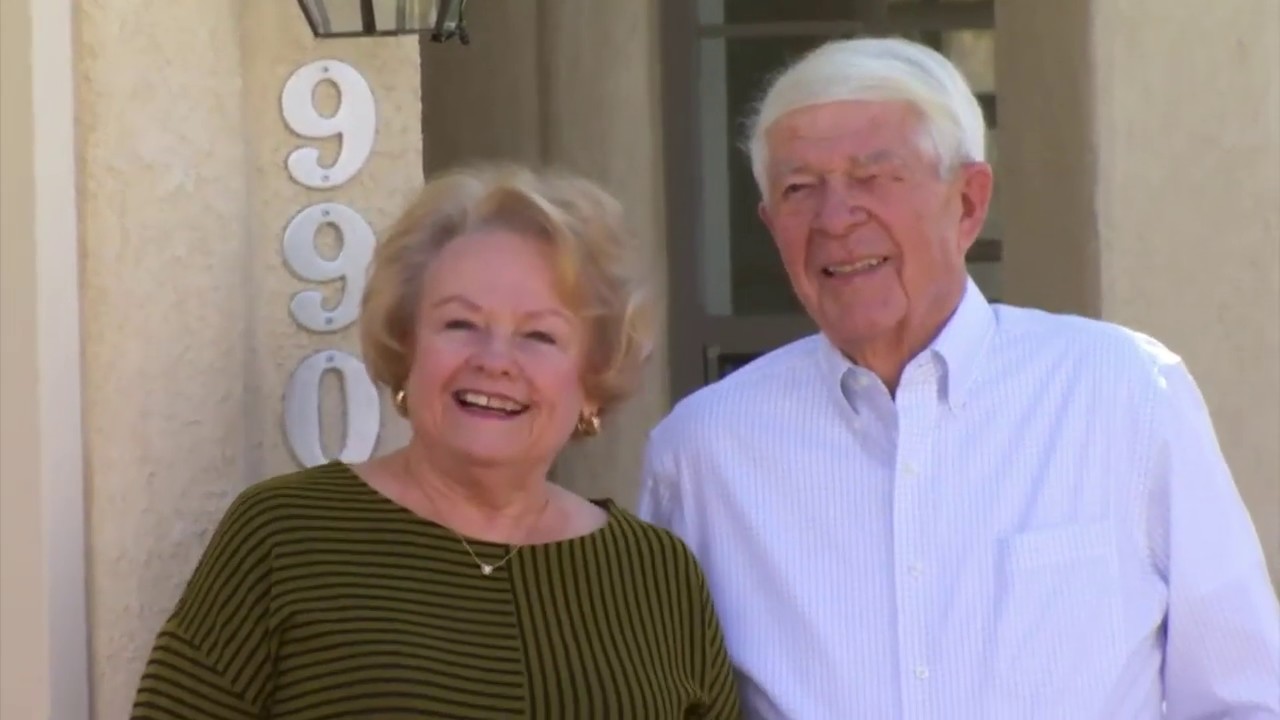 Grandson serenades self-quarantined grandparents for their 55th anniversary