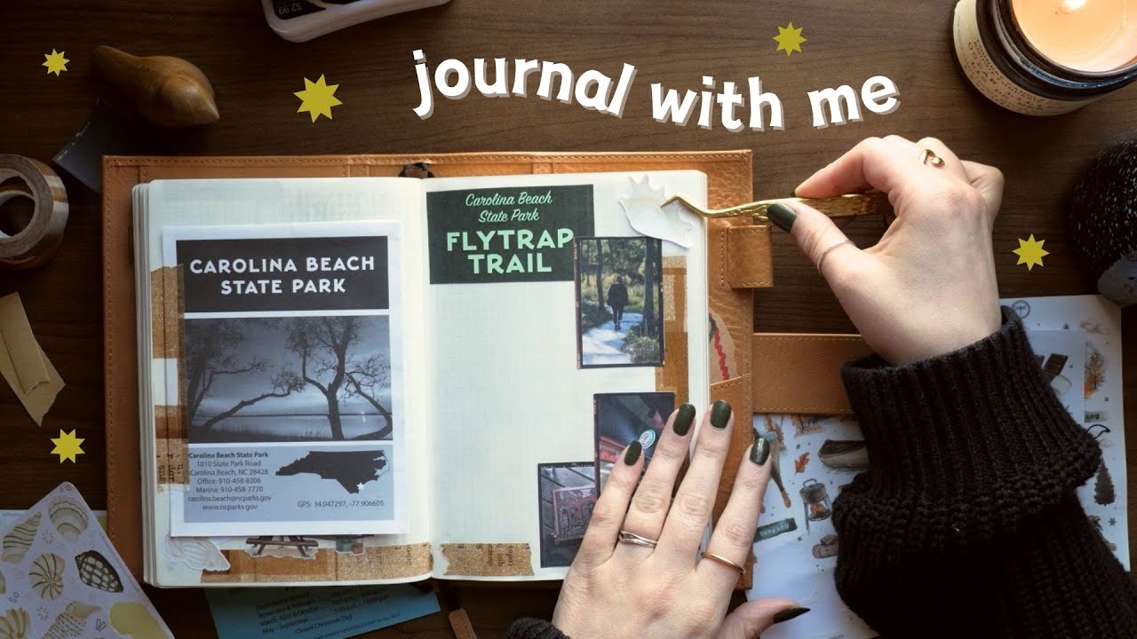 Travel Journal with Me ✸ Tiny Beach Camping Vlog ✸ Tiny Life Diaries ✸ Sterling Ink Common Planner