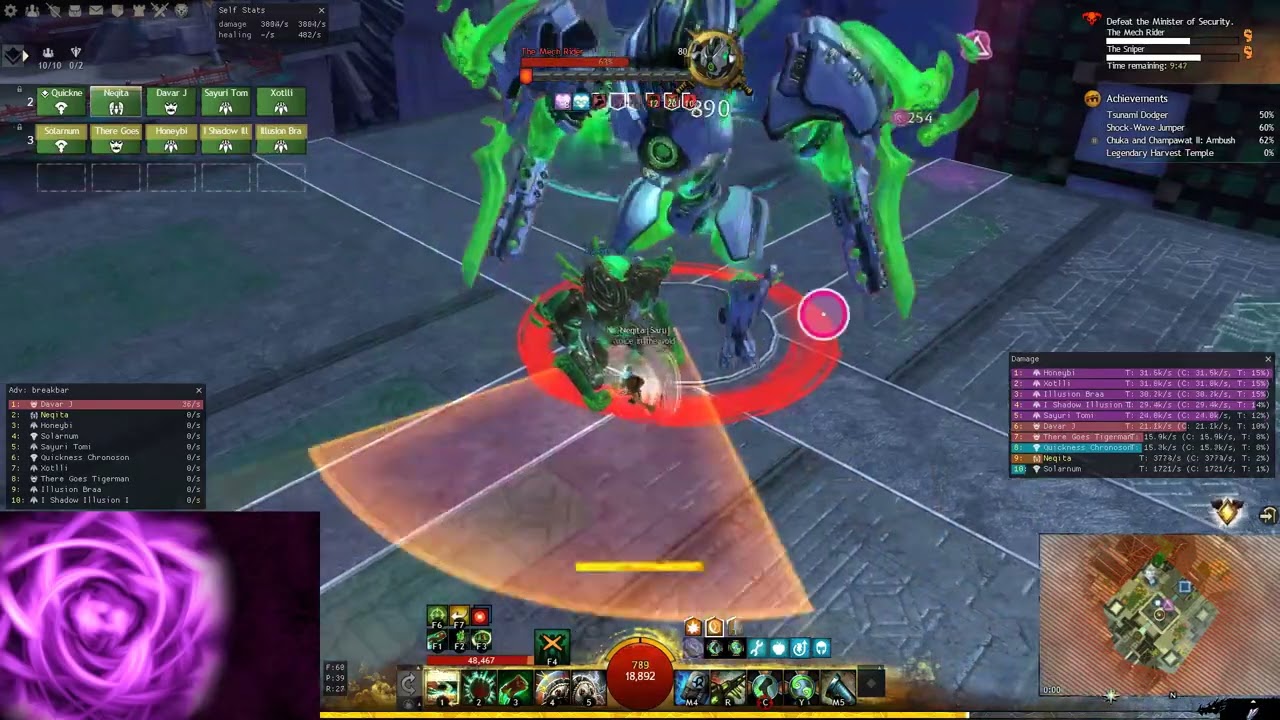 Gw2 | Kaineng Overlook CM | The Great Equalizer title | Heal Alacrity Mechanist | Tank