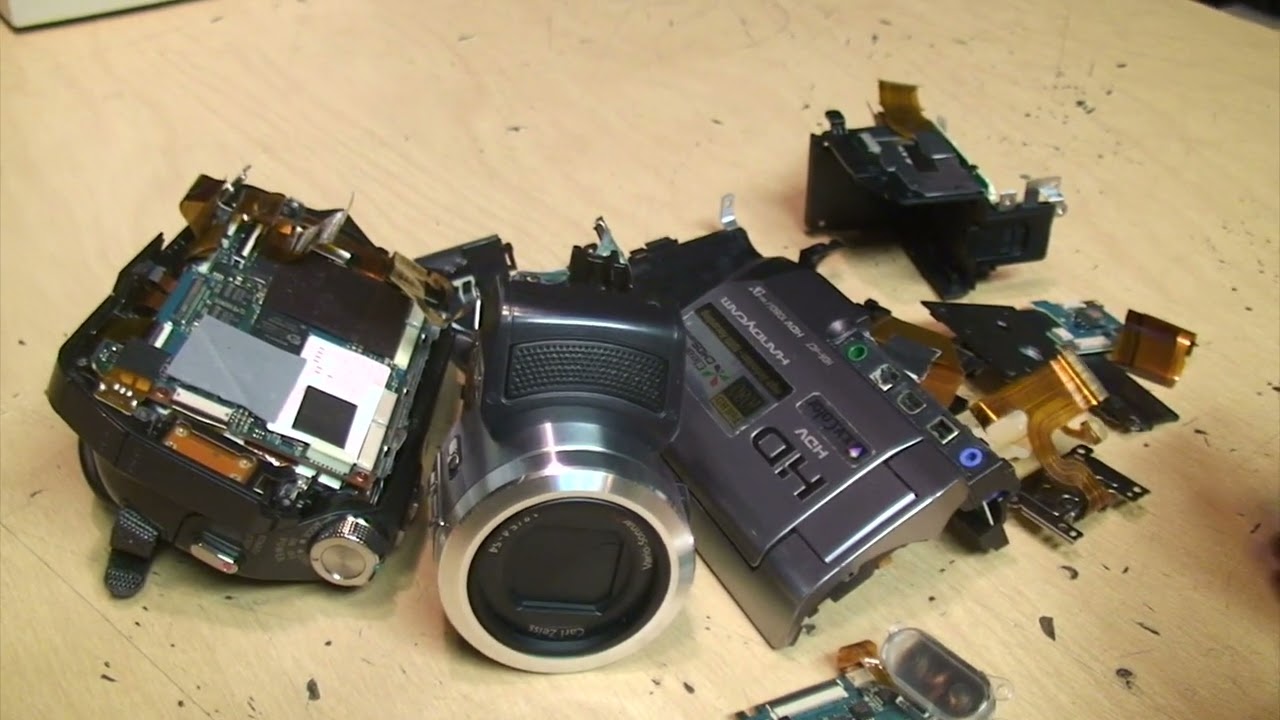 Sony HDR-HC7 Handycam internal microphone problem, teardown, and repair