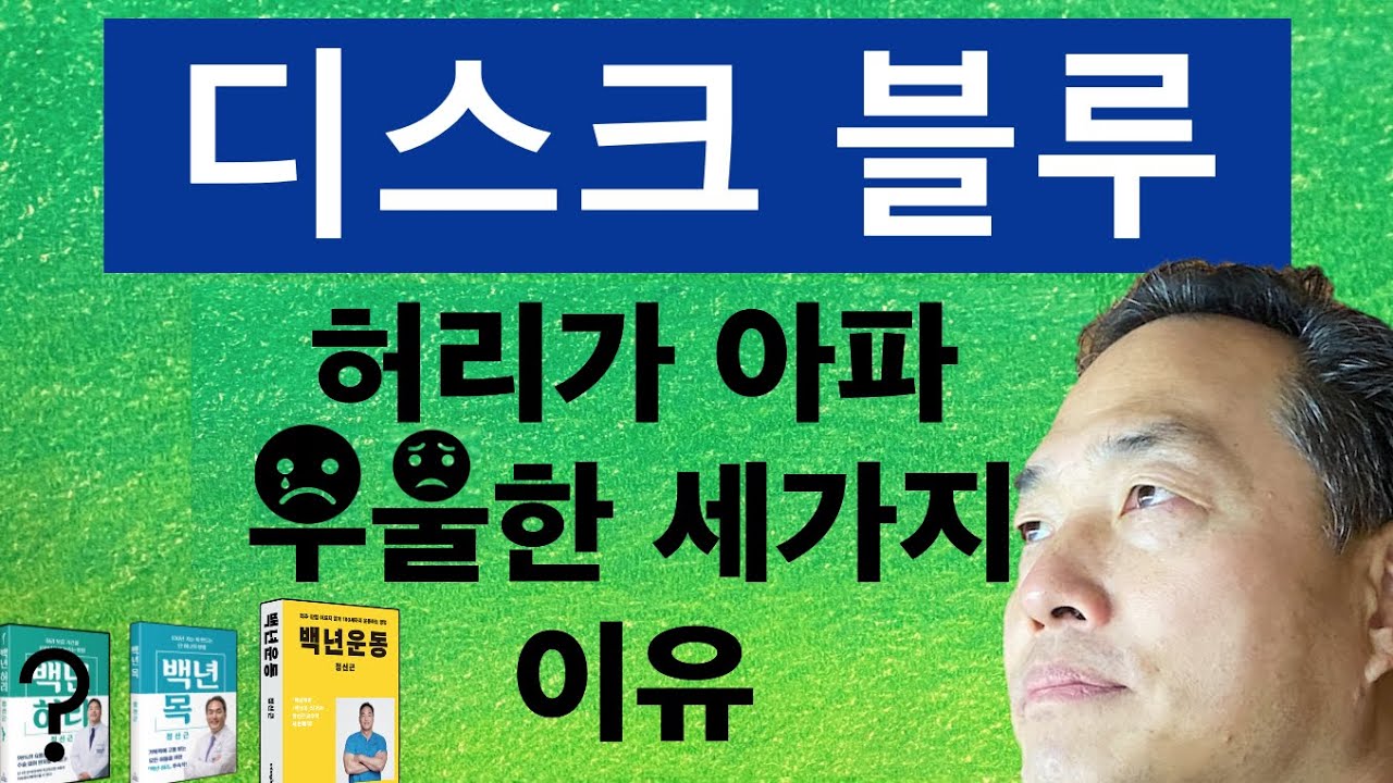 디스크 블루 - 허리가 아파 우울한 세가지 이유