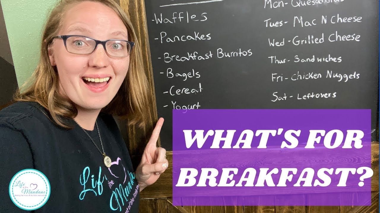 What's for Breakfast? || EASY System for Homeschool Breakfasts