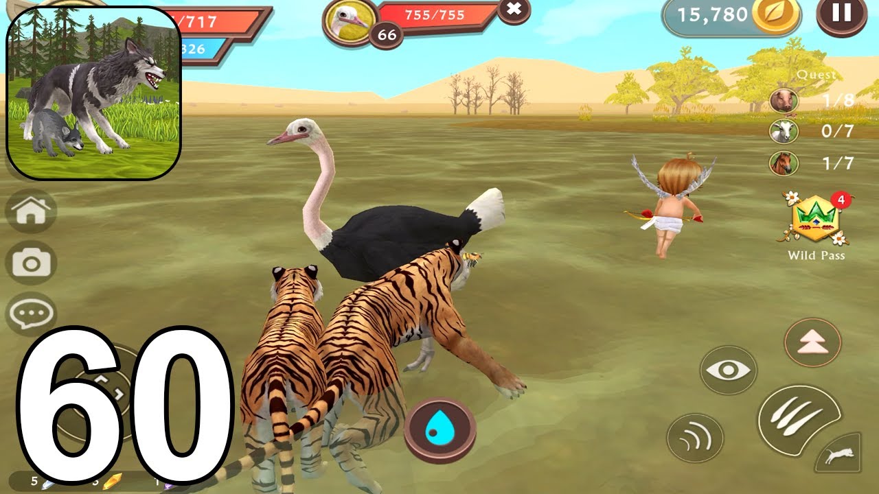 WildCraft Animal Sim Gameplay - Tiger - Walkthrough (iOS, Android) Part 60