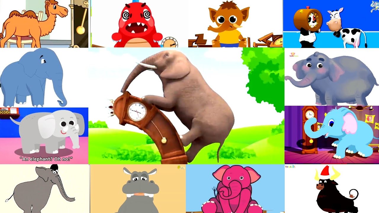 Hickory Dickory Dock ⏰ Elephant Climbed Up The Clock Sponsored by Preview 2 Effects
