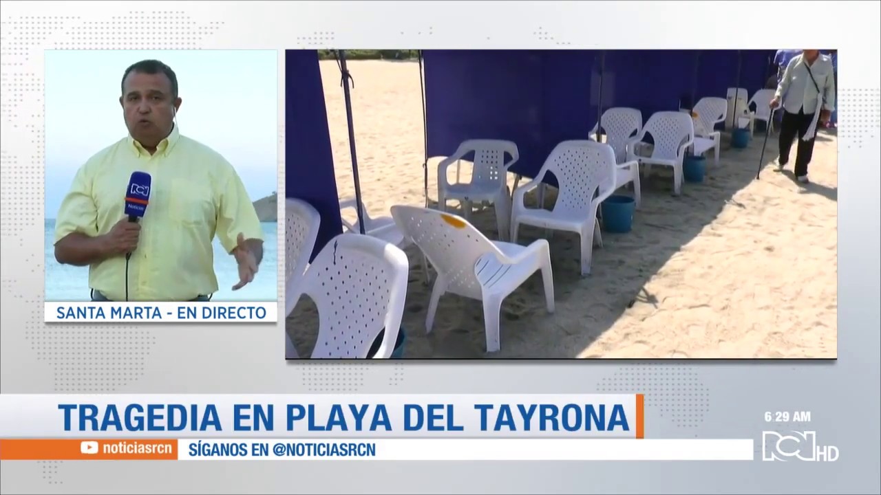 Dos turistas suizos murieron ahogados en una playa del Tayrona
