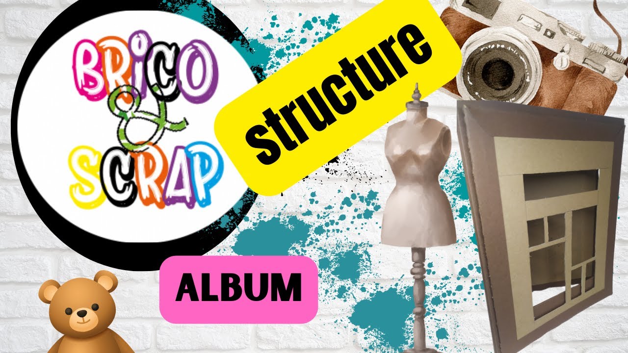 TUTO StRUCTURE ALBUM ORIGINAL  projet STAMPERIA BROCANTE avec la boutique BRICO&SCRAP