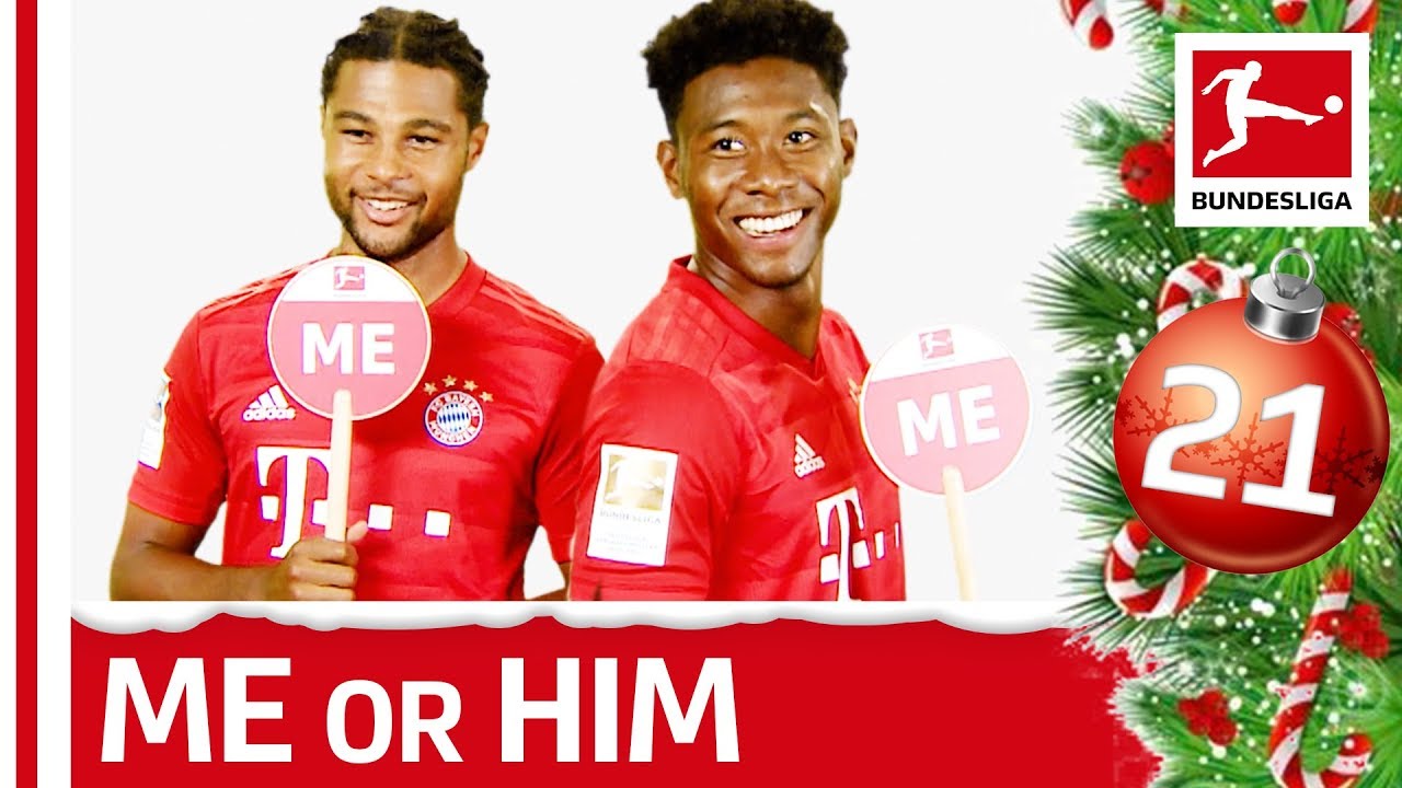 Alaba and Gnabry about Dancing, Swag & More - Me or Him - Bundesliga 2019 Advent Calendar 21