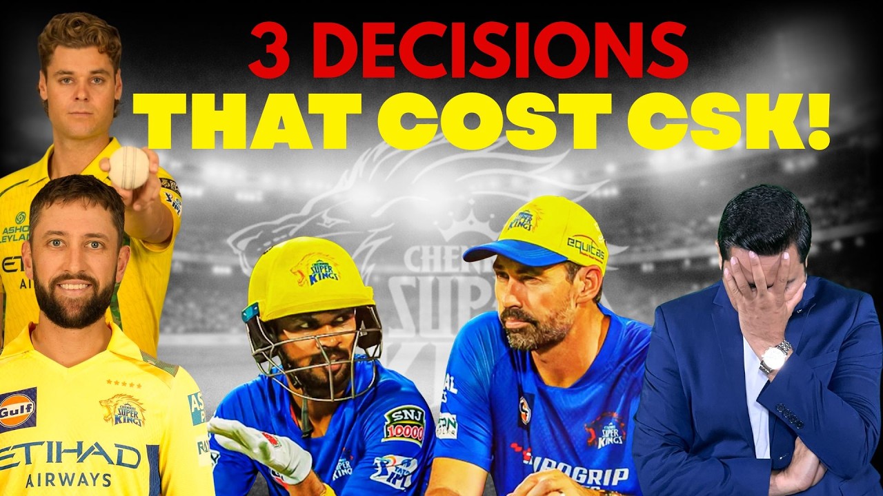 CSK&rsquo;s Three Wrong Decisions!!! #CSKvsPBKS #KKRvsSRH #Aakashvani
