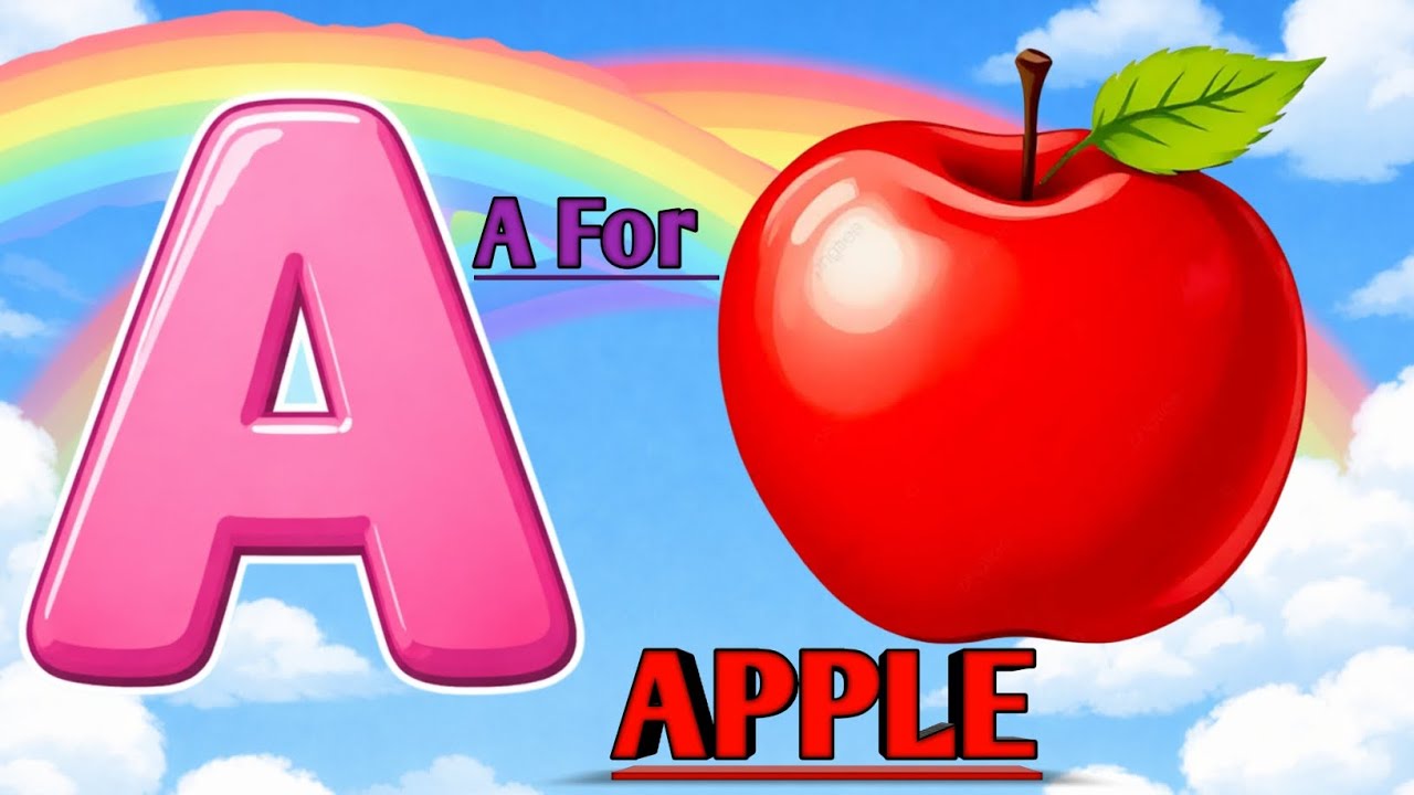 A For Apple🍎| B For Boll ⚽| ABC Hindi Alphabets learning Video For Kidsnursery ||