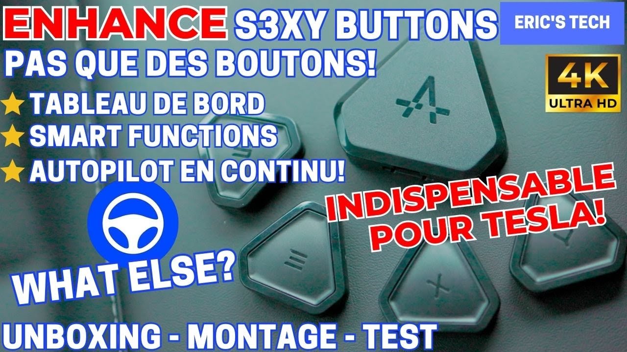 Les S3XY buttons - L'accessoire indispensable pour votre TESLA! 🤩
