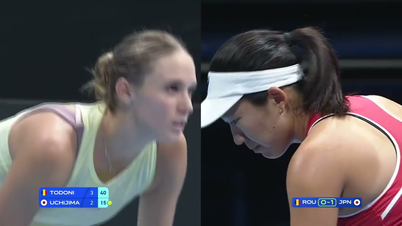 Anca Todoni (ROU) vs Moyuka Uchijima (JPN) // 6-3 6-7 2-6 // Billie Jean King Cup // Quali - Group A
