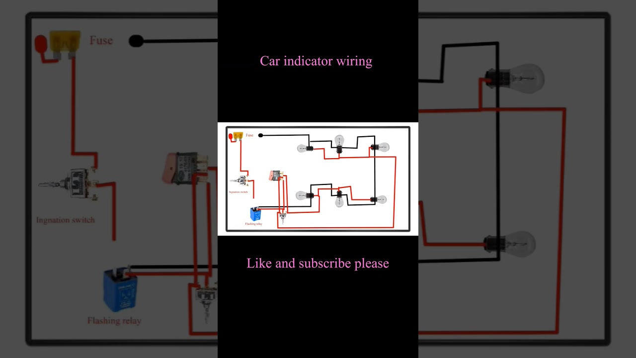 Car indicator wiring #autoelectric #bignners #cars