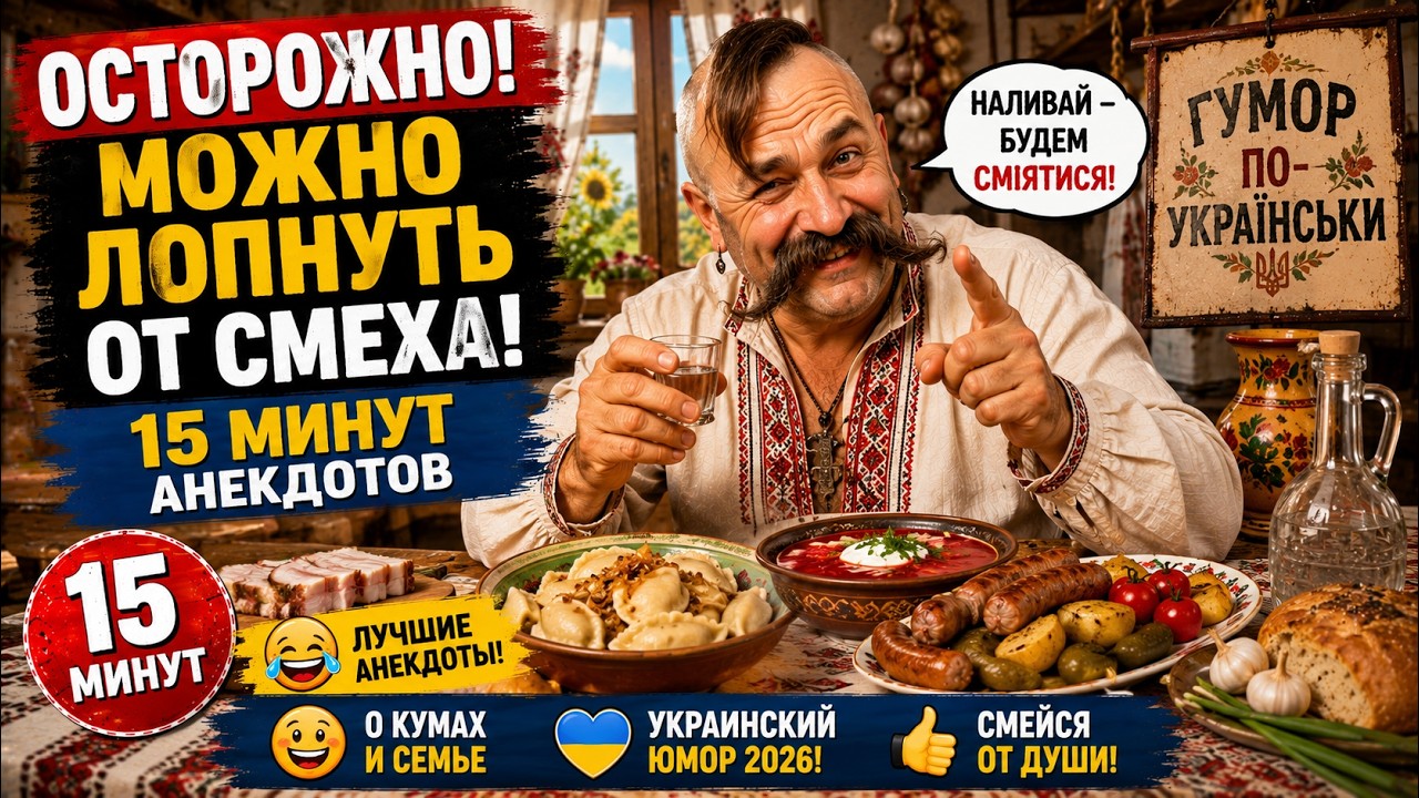 Осторожно, можно лопнуть от смеха! 15 минут анекдотов
