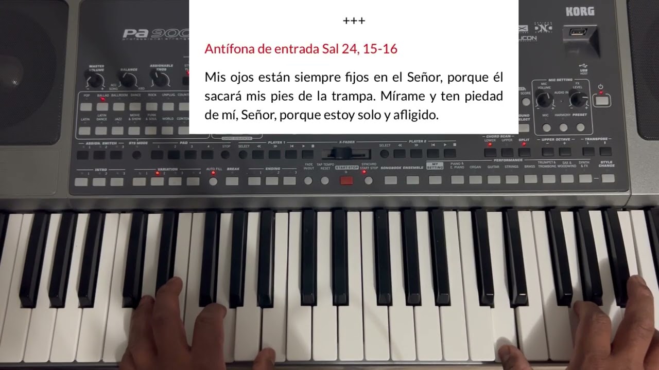 Canto de entrada domingo 8 de marzo 2026 (Antífona de entrada Sal 24, 15-16) tutoríal “cuaresma2026”