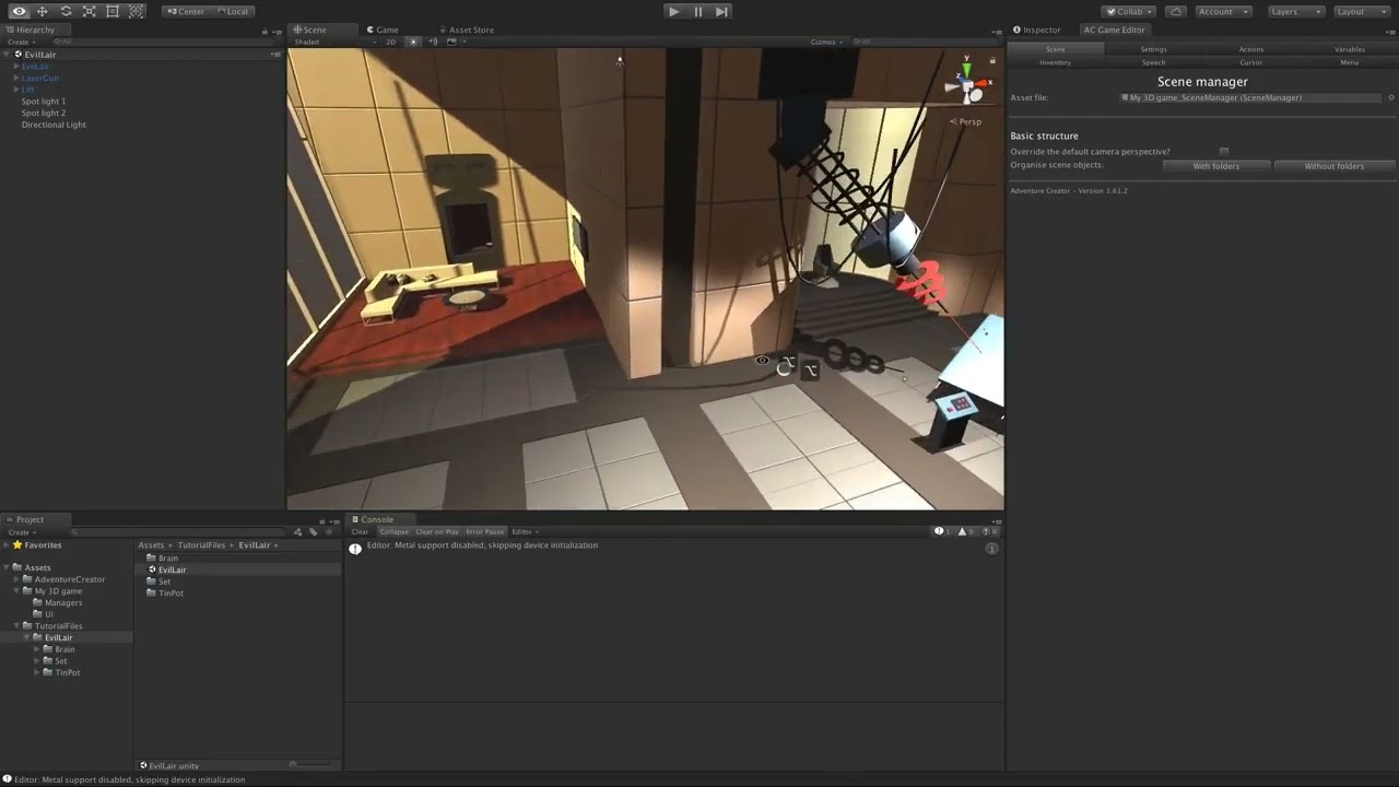 Adventure Creator  Creating a 3D game 1