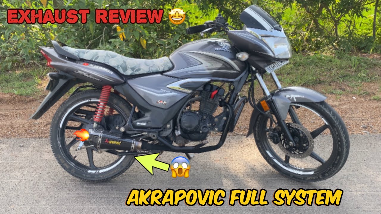 HONDA SHINE BS6 FULL SYSTEM REVIEW ||AKRAPOVIC EXHAUST kitne price lag gaye