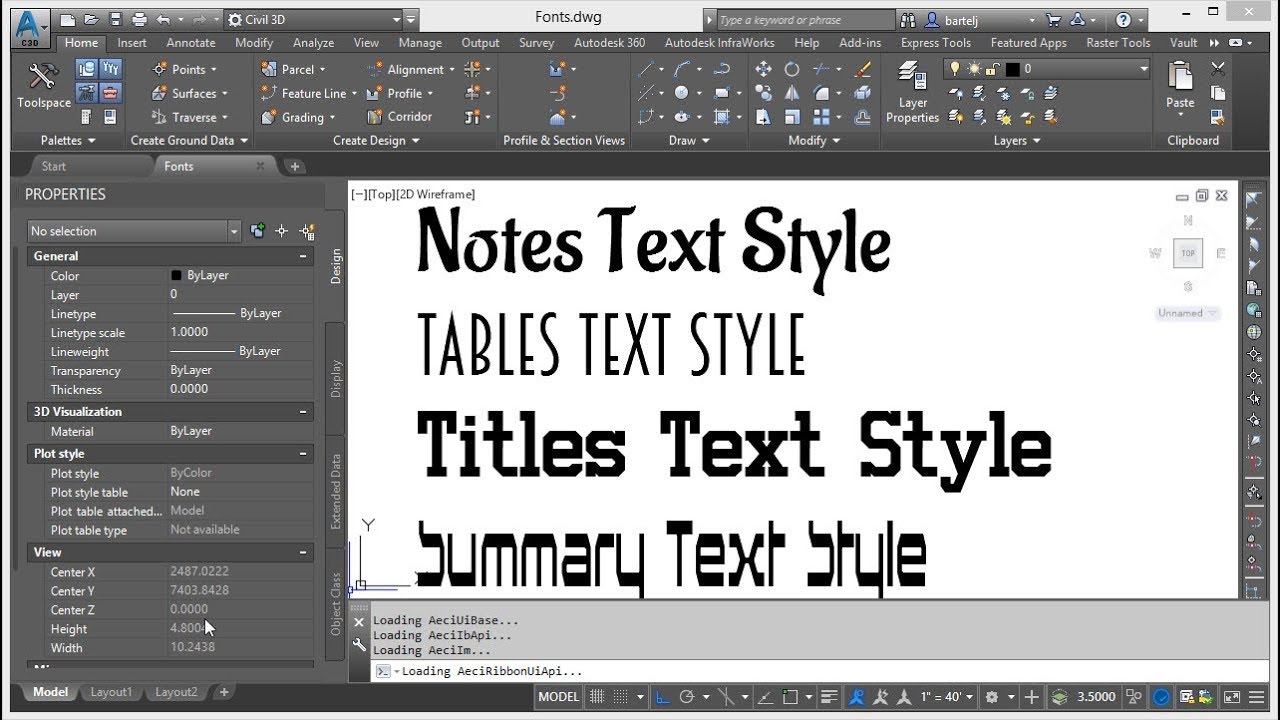 Create Font overrides and replacements in Civil 3D using FONTALT & ACAD.FMP
