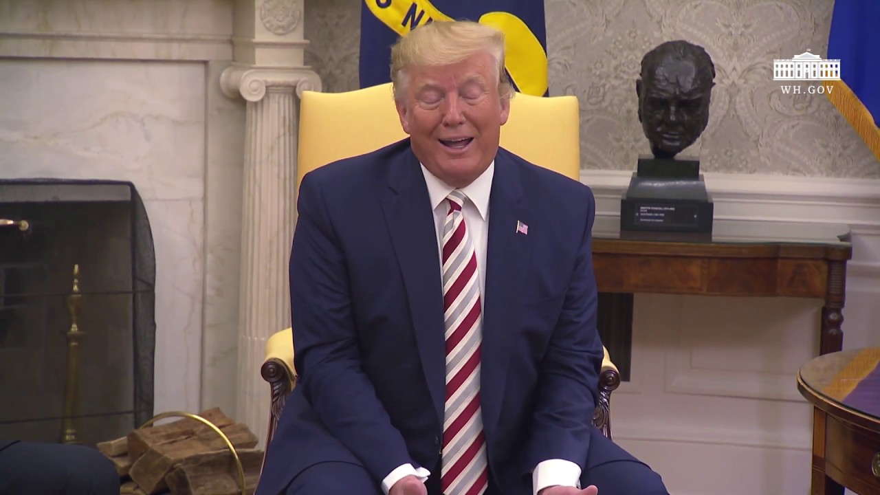 President Trump Participates in a Bilateral Meeting with the President of Romania