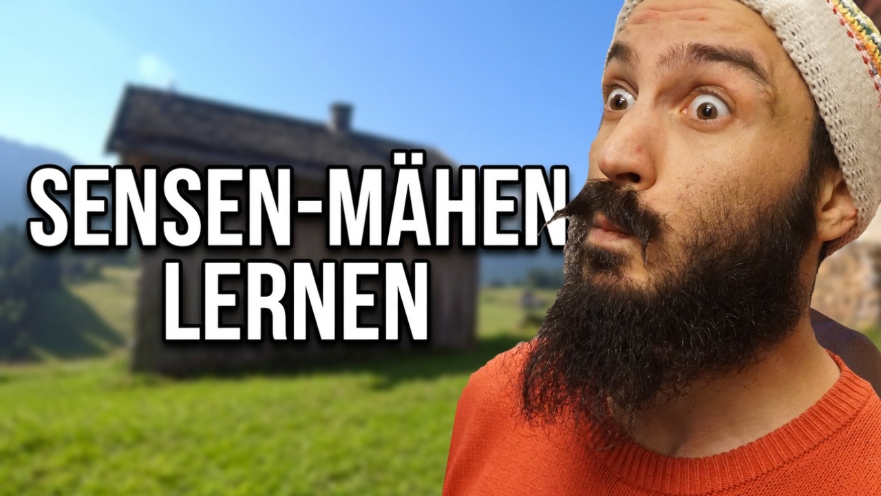 Sensenmähen lernen mit Georg von @slowmowing