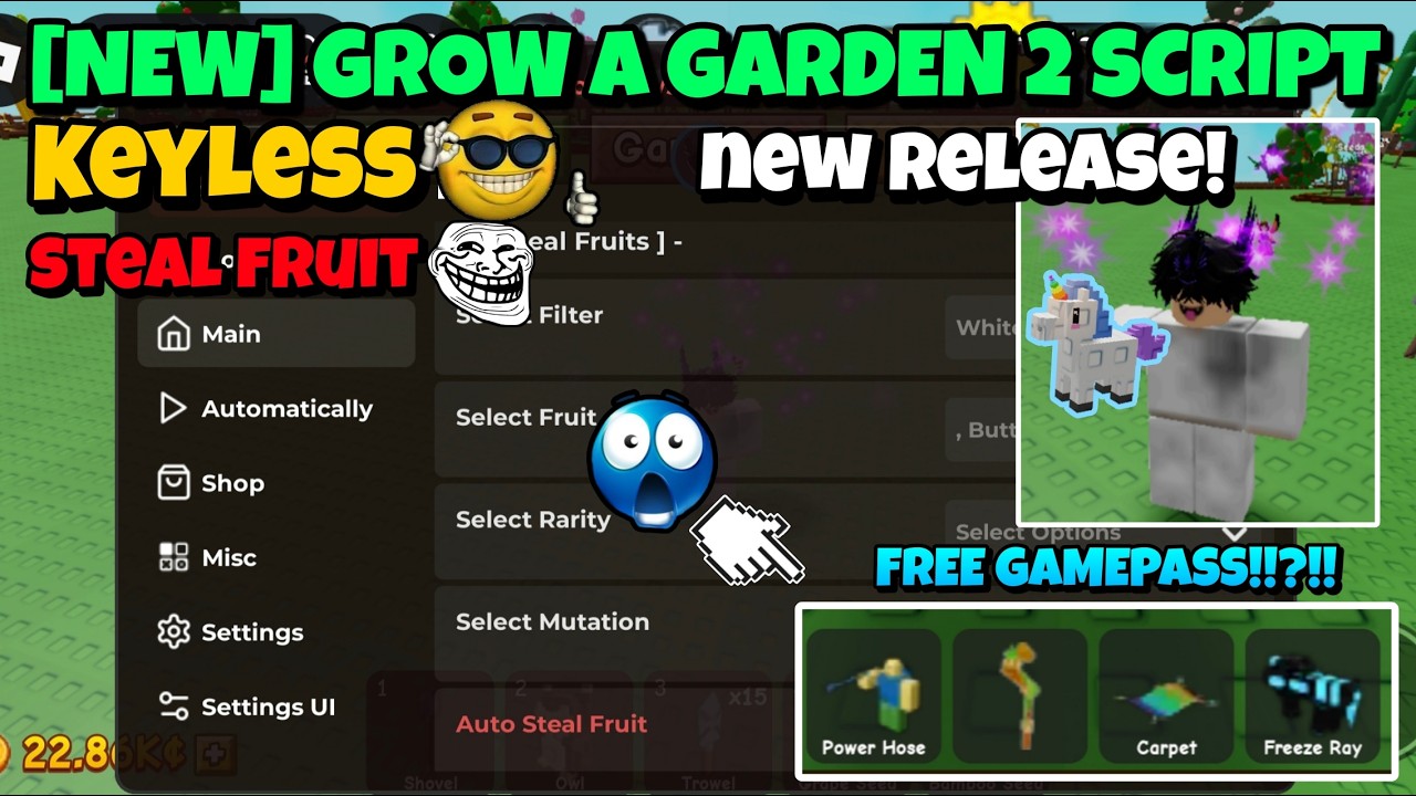 [NEW] GROW A GARDEN 2 SCRIPT | SPEED HUB | AUTO STEAL FRUIT KEYLESS PASTEBIN LINK❕