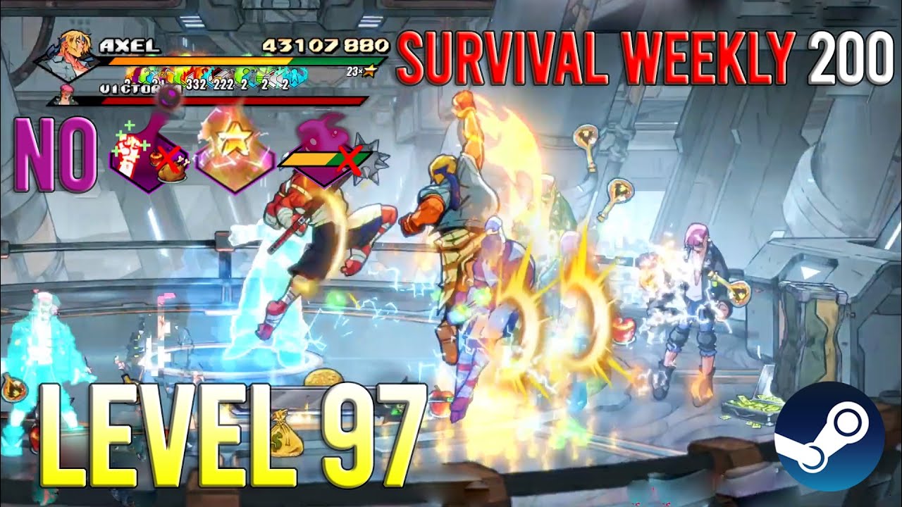 Streets Of Rage 4 - Axel SOR4 Survival Weekly 200 V8 (Level 97)