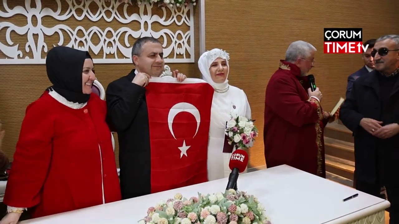 Çorum'da çok özel bir nikah kıyıldı