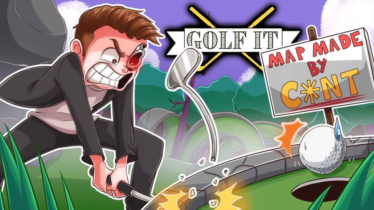 I'M GOING TO BREAK SOMETHING BECAUSE OF THIS STUPID MAP! - Golf It Funny Moments