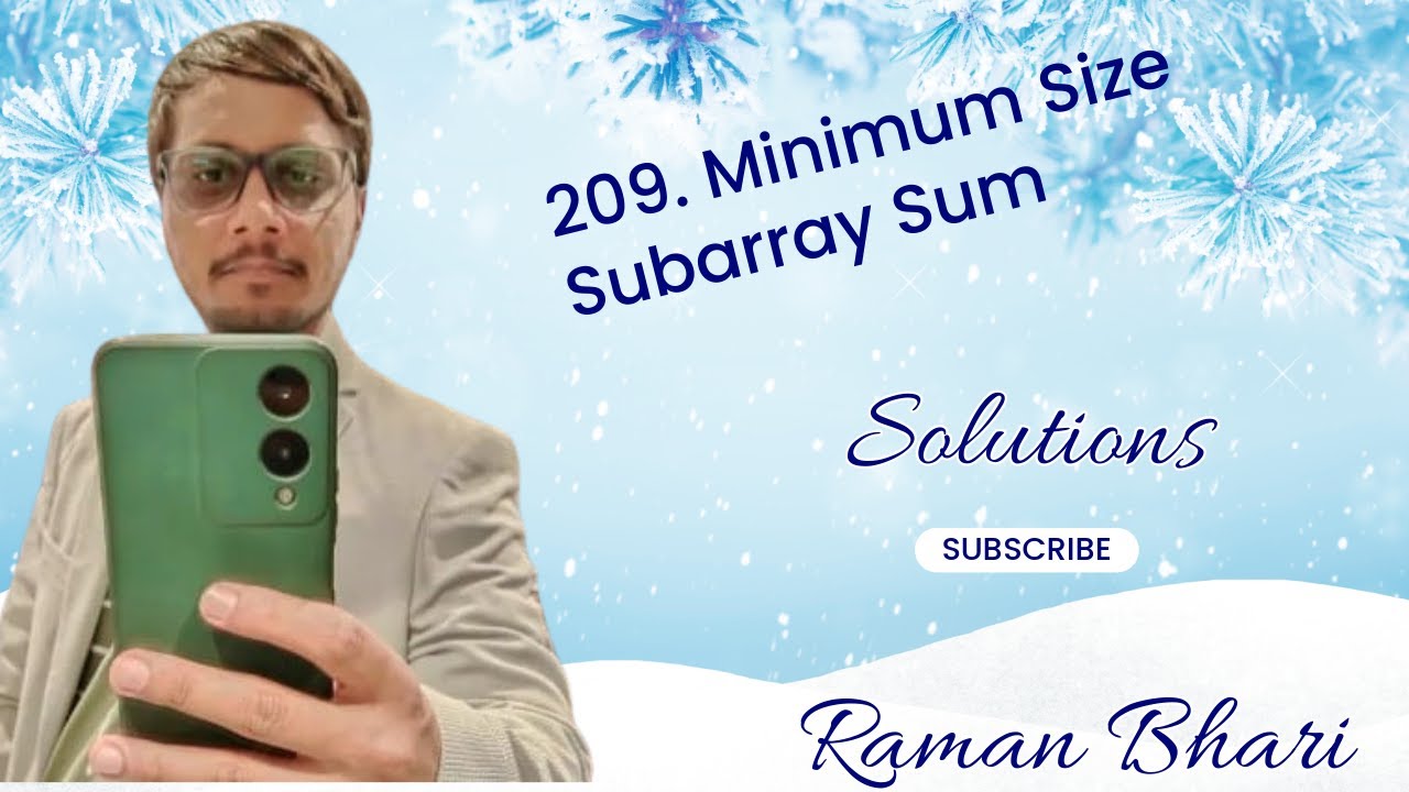 LeetCode 209 | Minimum Size Subarray Sum | Sliding Window Explained | DSA Interview Problem