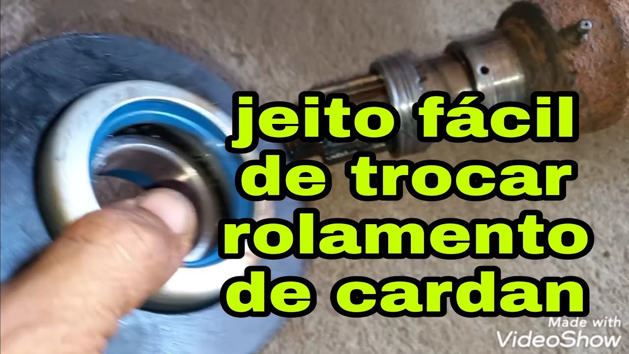 Como trocar rolamento de cardan do 608