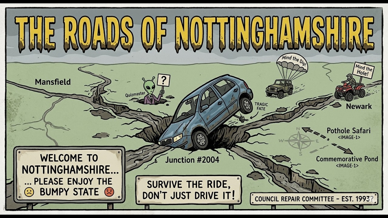 The roads of Nottinghamshire