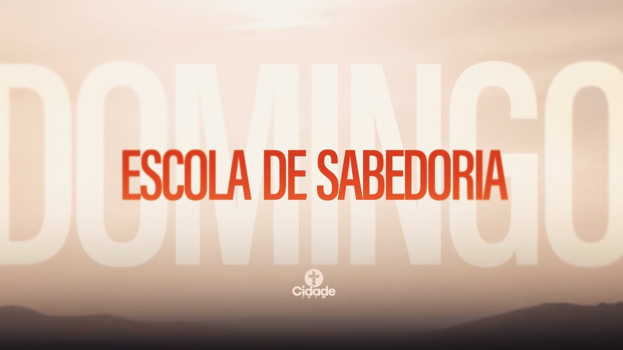 Escola de Sabedoria - Pr. Bruno Almeida - Culto Ao Vivo🔴